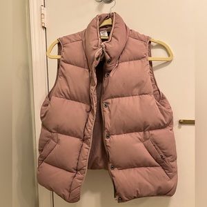 J. Crew Down Puffer Vest, Pale Pink (Size S)